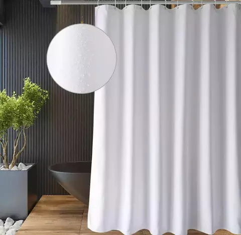 PROTECTOR DE CORTINA IMPERMEABLE DE BAÑO 180X180CM