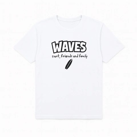 Camiseta Waves branca - comprar online