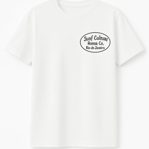 Camiseta Surf culture branca