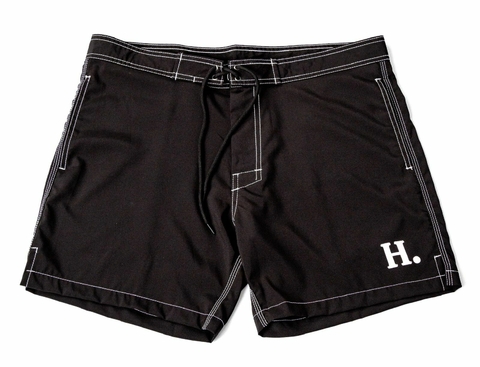 Boardshort Surf Retrô preta masculina - comprar online