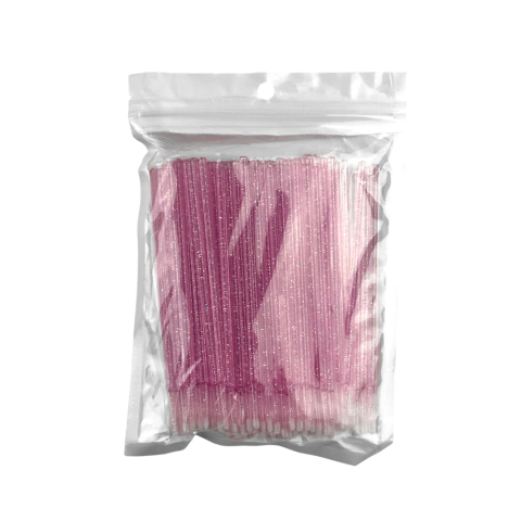 100 Microbrush p/ Extensão de Cílios Cores Variadas - Mix Beleza