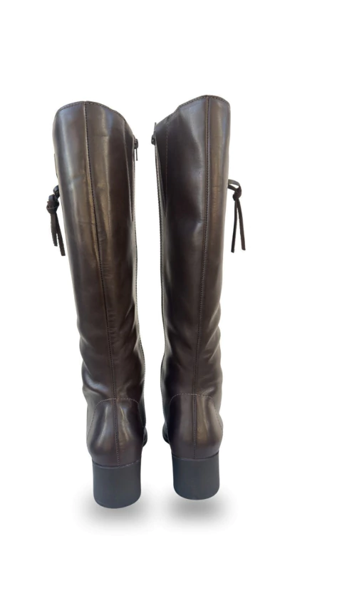 BOTA FEMININA CANO LONGO COURO MARROM BOTTERO - loja online