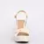SANDALIA ANABELA OFF WHITE CONSTANCE - NENA Calçados