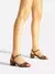 SANDALIA AREZZO SALTO MEDIO COURO - comprar online