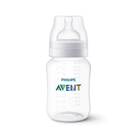 MAMADEIRA AVENT 260ML ANTI-COLIC CLÁSSICA TRANSPARENTE
