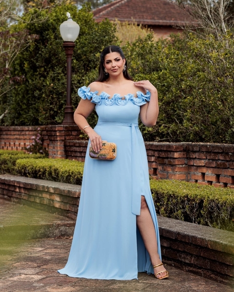 Vestido Ombro a Ombro em Musseline - comprar online