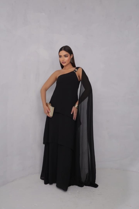 Vestido em Musseline Camadas - comprar online