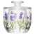 Manteigueira Francesa em Cristal Lavanda Hand Painting – 9,8 cm na internet