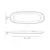 Conjunto com 4 Travessas Oval Rasa Orgânico Oceano – Cerâmica Azul 36x13cm - loja online