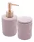 Conjunto 2 Peças para Banheiro de Cerâmica Leaf Nude - Wolff - comprar online