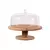 Boleira com Cúpula e Pé Linha Sense 27,5cm – Natural