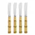 Conjunto de 4 Espátulas para Patê Kenya Bamboo – Aço Inox - comprar online