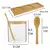Kit 3 Potes com Colher e Suporte – Bambu 29,5x8x9,5cm - The Cozy Home