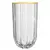 Copos Altos Refinatto – Jogo com 6 Unidades em Cristal Ecológico com Borda Dourada 400ml - comprar online