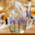 Manteigueira Francesa em Cristal Lavanda Hand Painting – 9,8 cm - The Cozy Home