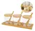 Kit 3 Potes com Colher e Suporte – Bambu 29,5x8x9,5cm na internet