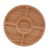 Petisqueira Redonda em Bambu com 5 Divisórias – 25cm - The Cozy Home