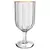 Taças Refinatto – Jogo com 6 Unidades em Cristal Ecológico com Borda Dourada 330ml A17cm - comprar online