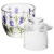 Manteigueira Francesa em Cristal Lavanda Hand Painting – 9,8 cm - comprar online