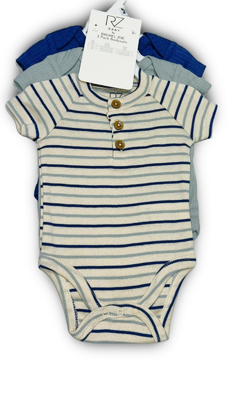 KIt 3 peças Body - Rachel Zoe - 0/3 Meses