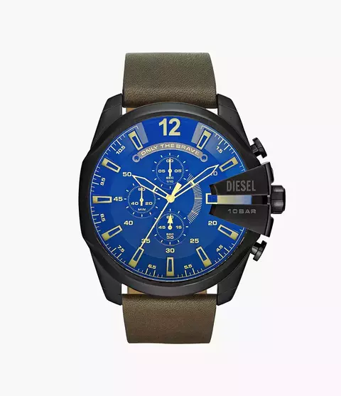 Relógio Diesel - Masculino Mega Chief Cronógrafo de Couro Marrom
