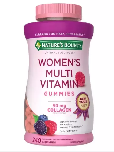 NATURE'S BOUNTY - MULTIVITAMINICO FEMININO COM COLAGENO 240 GUMMIES - comprar online