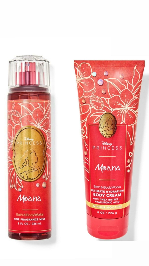 Kit Body Splash+ Hidratante - Moana Importado Ed Limitada