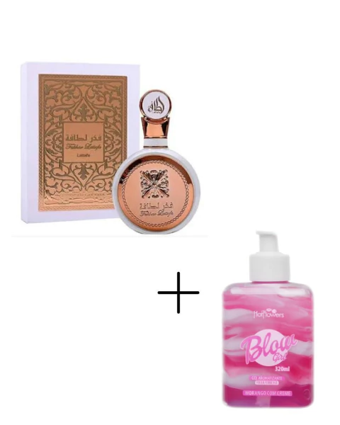 COMBO TENTAÇÃO AFRODISIACA FEMININA - PERFUME DA SEREIA FAKHAR ROSE LACRADO DE 100ML + CREME INTIMO E CORPORAL BEIJAVEL/COSMETIVO BLOW GIRL 320ML