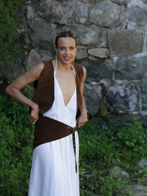 TOP / PAÑUELO DE CUERO REVERSIBLE