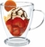 Imagen de Taza Jarro Con Asa Vidrio Doble Pared 200ml Cafe/te Barista