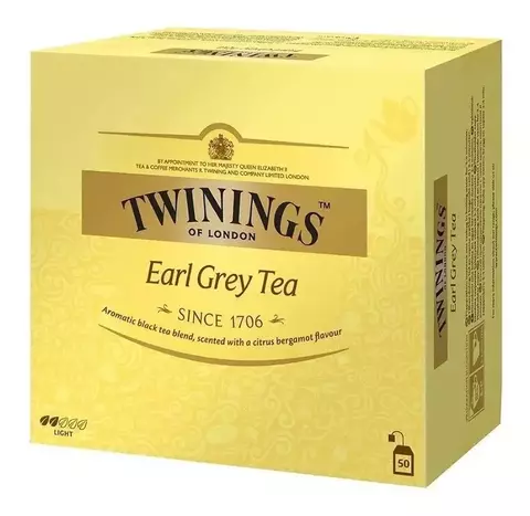 Té Twinings Earl Grey 50 Saquitos - comprar online