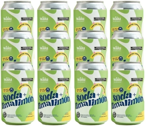 Soda Natural Detox Lima+limon Waiu By Juice Market 12 X354ml - comprar online