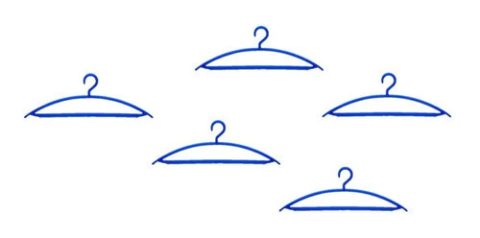 Percha Reforzada De Luxe X 5 Unidades Art 8065 Colombraro