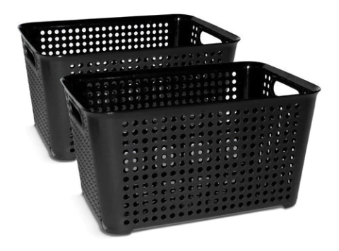 Cesto/canasto Plastico Orbital Grande Art 831 X2 Colombraro