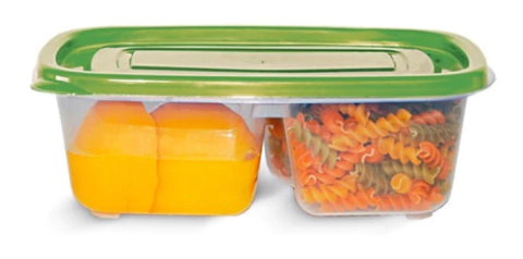 Contenedor De Alimentos Col-lock 2 Divisiones Colombraro