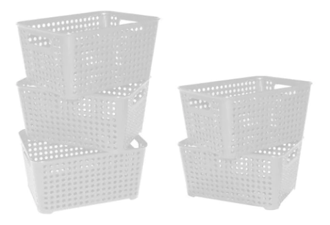 Cesto/canasto Plastico Orbital Chico Art 832 X5 Colombraro