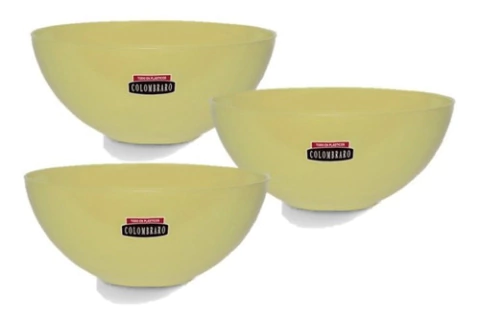 Bowl Ensaladera Romy Kolor Mediana X 3 Art 407 Colombraro