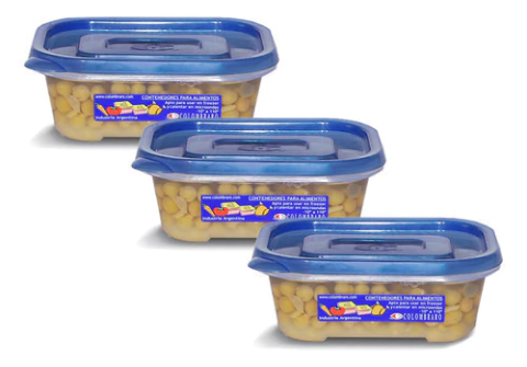 Contenedor De Alimentos Col-lock 270 Ml X 3 Unid. Colombraro