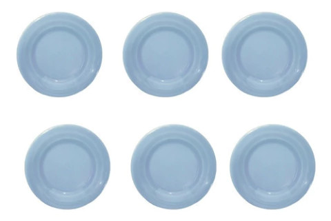 Plato Hondo Plastico Linea Futura X 6u. Art 9202 Colombraro