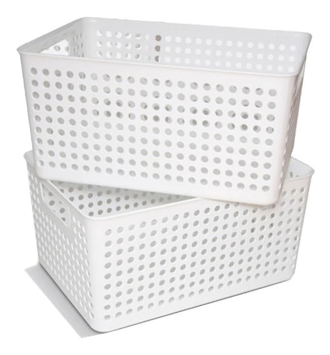 Cesto/canasto Plastico Orbital Mediano Art 828 X2 Colombraro