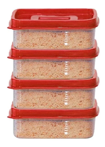 Set X 4 Contenedores Mini Rectangular Art. 596 Colombraro