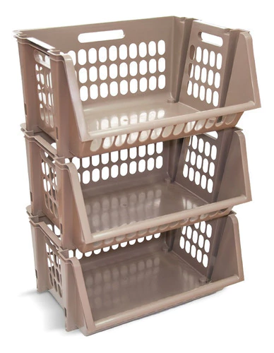 Contenedor Apilable Calado Napoles X 3 Art 9367 Colombraro