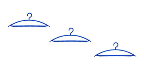 Percha Reforzada De Luxe X 3 Unidades Art 8065 Colombraro