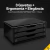 Suporte Para Monitor De Mesa Madeira MDF 3 Gavetas Black Piano Souza Escritório Ergonômico - comprar online