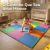 Kit 12 Peças Tatame Modular EVA 50x50cm 10mm Infantil Academia Piso Protetor Colorido Chão Tapete na internet