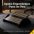 Apoio Para Os Pés Descanso De Pé Ergonômico MDF Antiderrapante Black Piano Escritório Home Office - comprar online