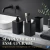 Kit Banheiro Acessórios Porta Escova Dental e Dispenser Sabonete Líquido Pia Banheiro Preto - OFFSHOP | Preço mais baixo. Ponto final.