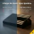 Apoio Para Os Pés Descanso De Pé Ergonômico MDF Antiderrapante Black Piano Escritório Home Office