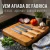 Kit 3 Jogo de Facas 6" 7" 8" Cozinha Churrasco Carne 3 Peças Em Aço Inox Cabo de Madeira - comprar online