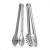 Kit Pegador de Massas e Salada Churrasco Cabo Longo Universal 29cm Resistente Aço Inox Cozinha